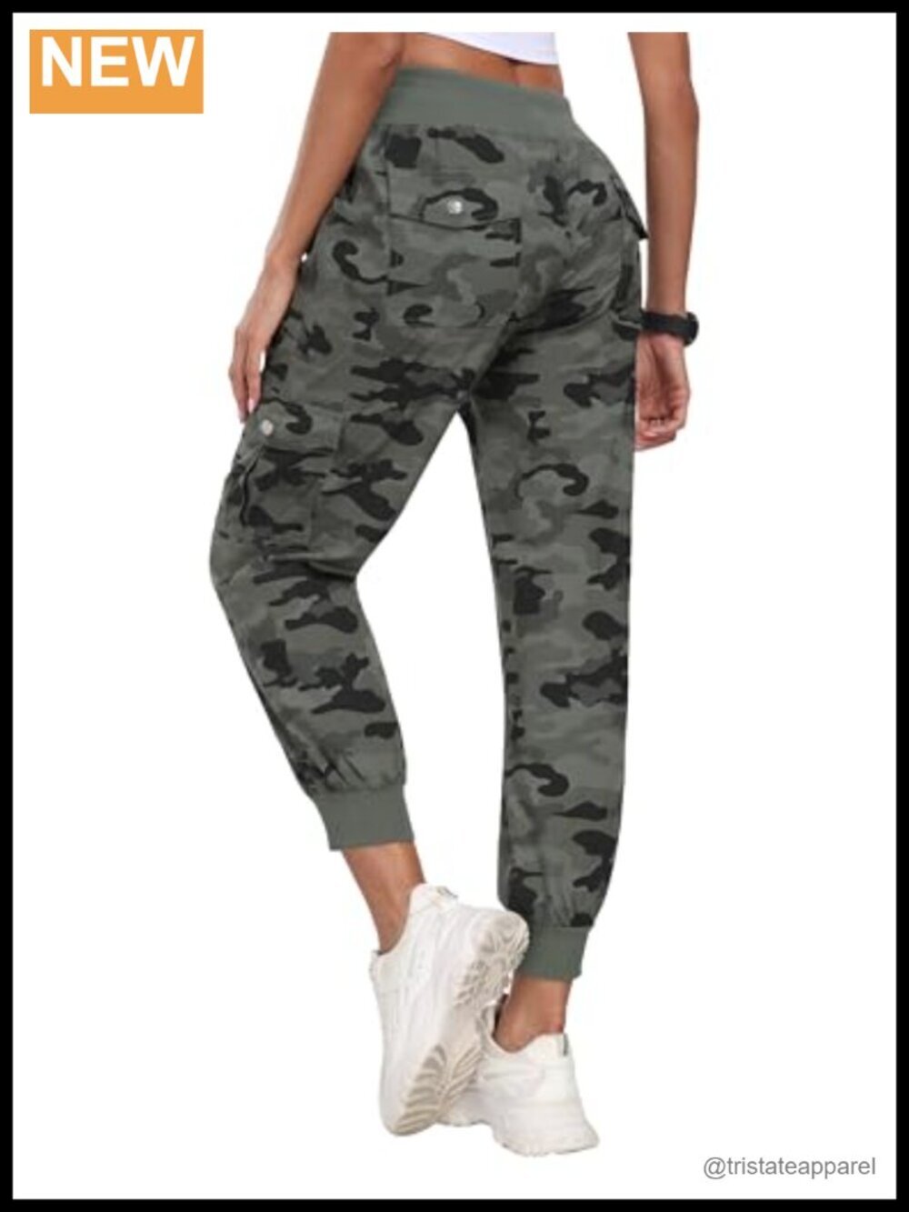 Women's Lightweight Hiking Cargo Pants Quick Dry Joggers Elastic Waist 6 Pockets